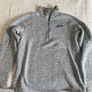Patagonia fleece pullover heather gray size large